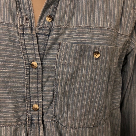 Striped Denim button up - Picture 2 of 2